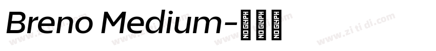 Breno Medium字体转换